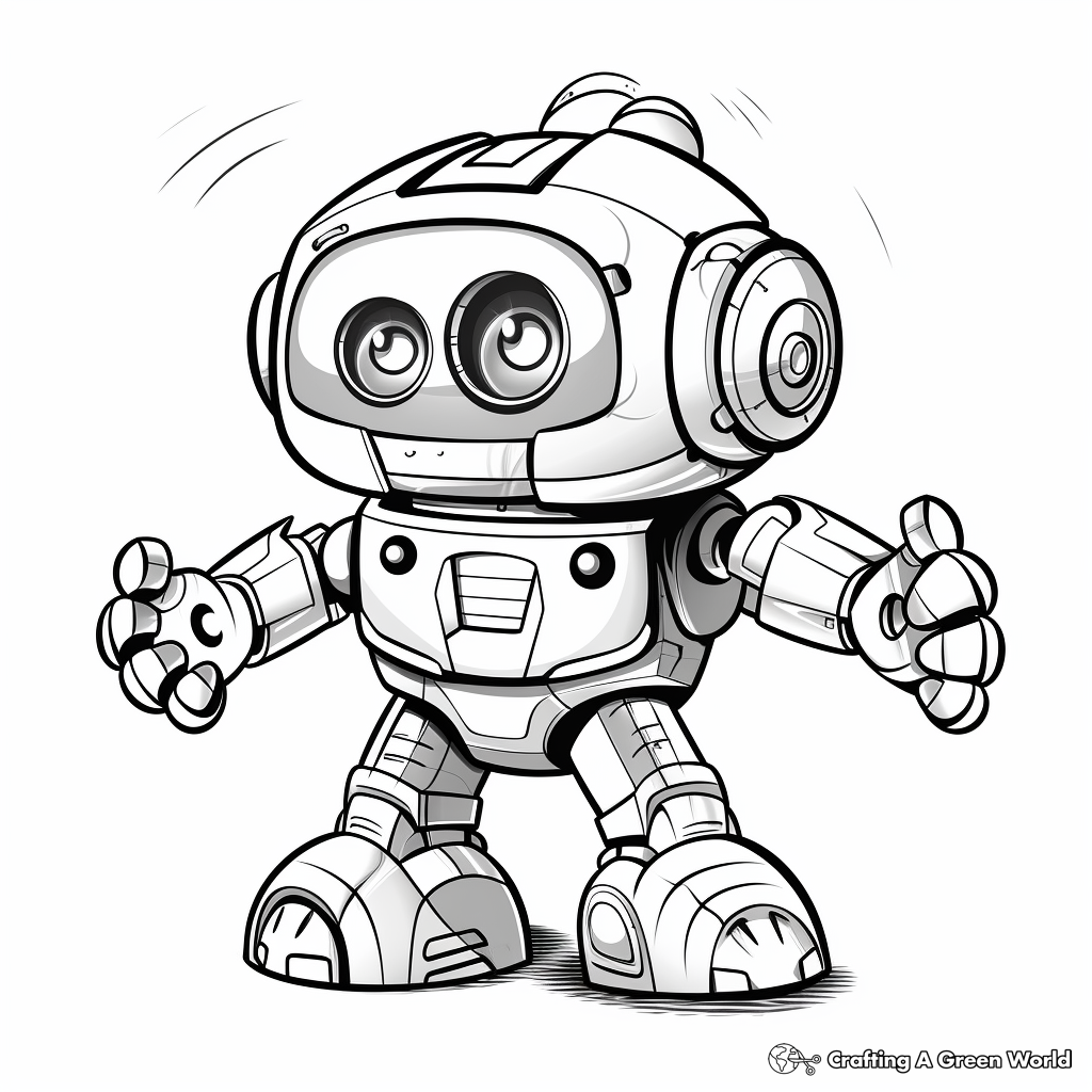 Robot coloring pages