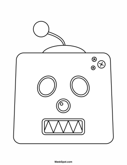 Printable robot mask