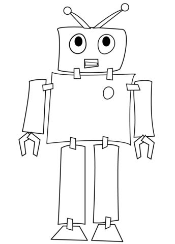 Robot coloring page coloring pages free printable coloring pages free printable coloring