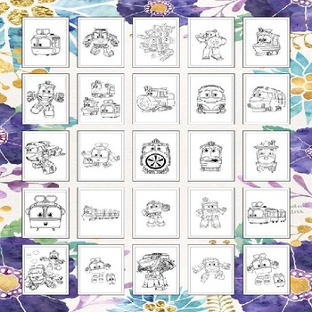 Printable robot trains coloring pages for kids ignite your childs imagination