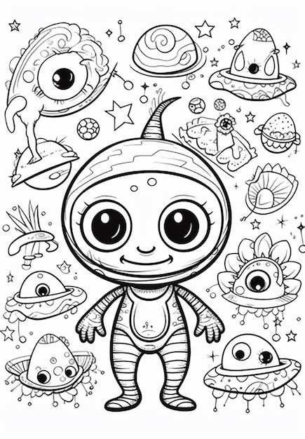 Page robot coloring sheet pictures