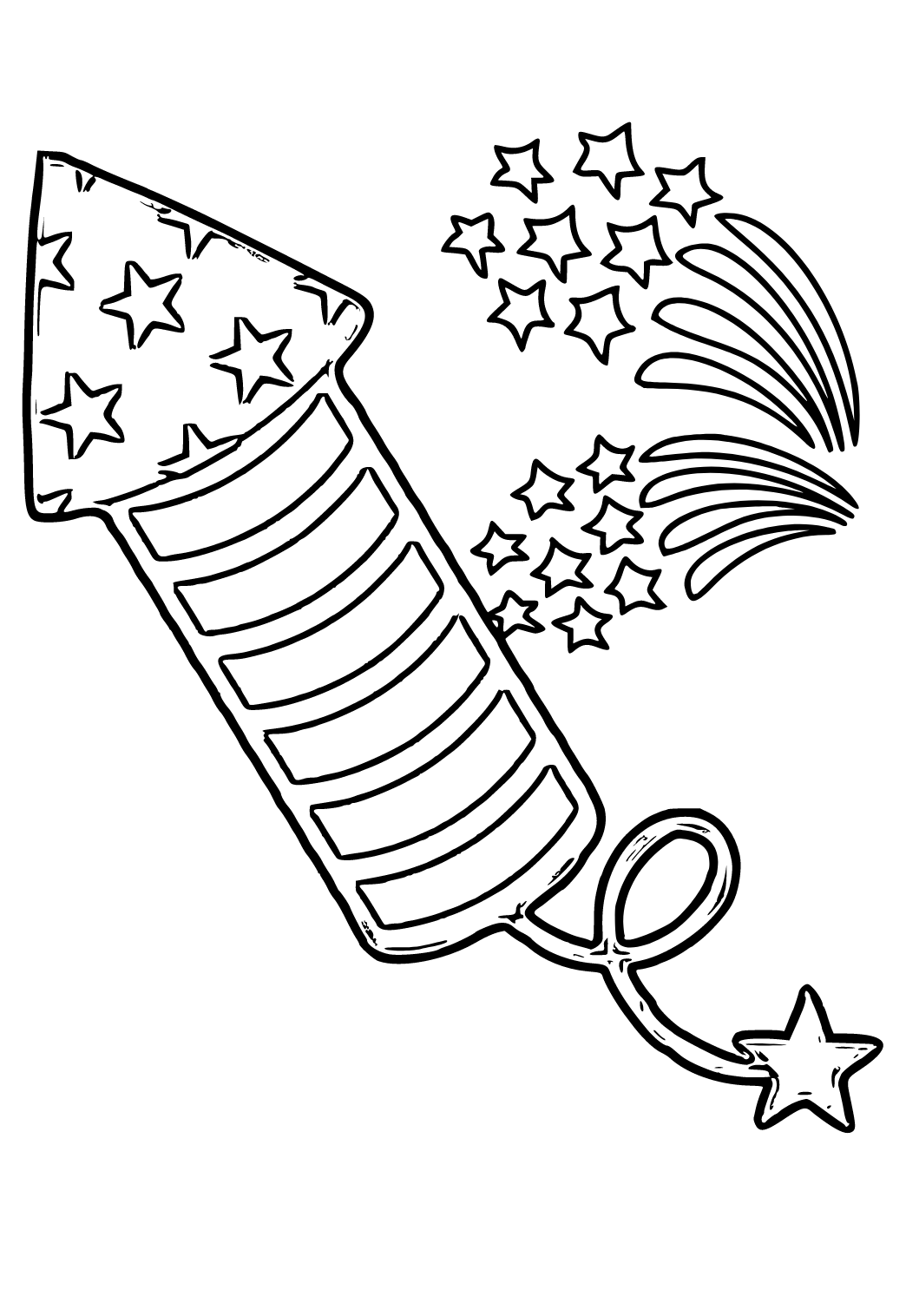 Free printable july rocket coloring page for adults and kids