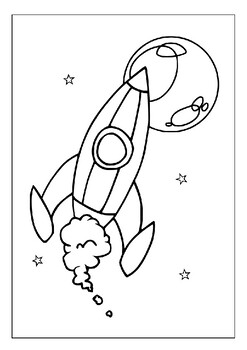 Explore the cosmos with our printable rocket coloring pages collection p