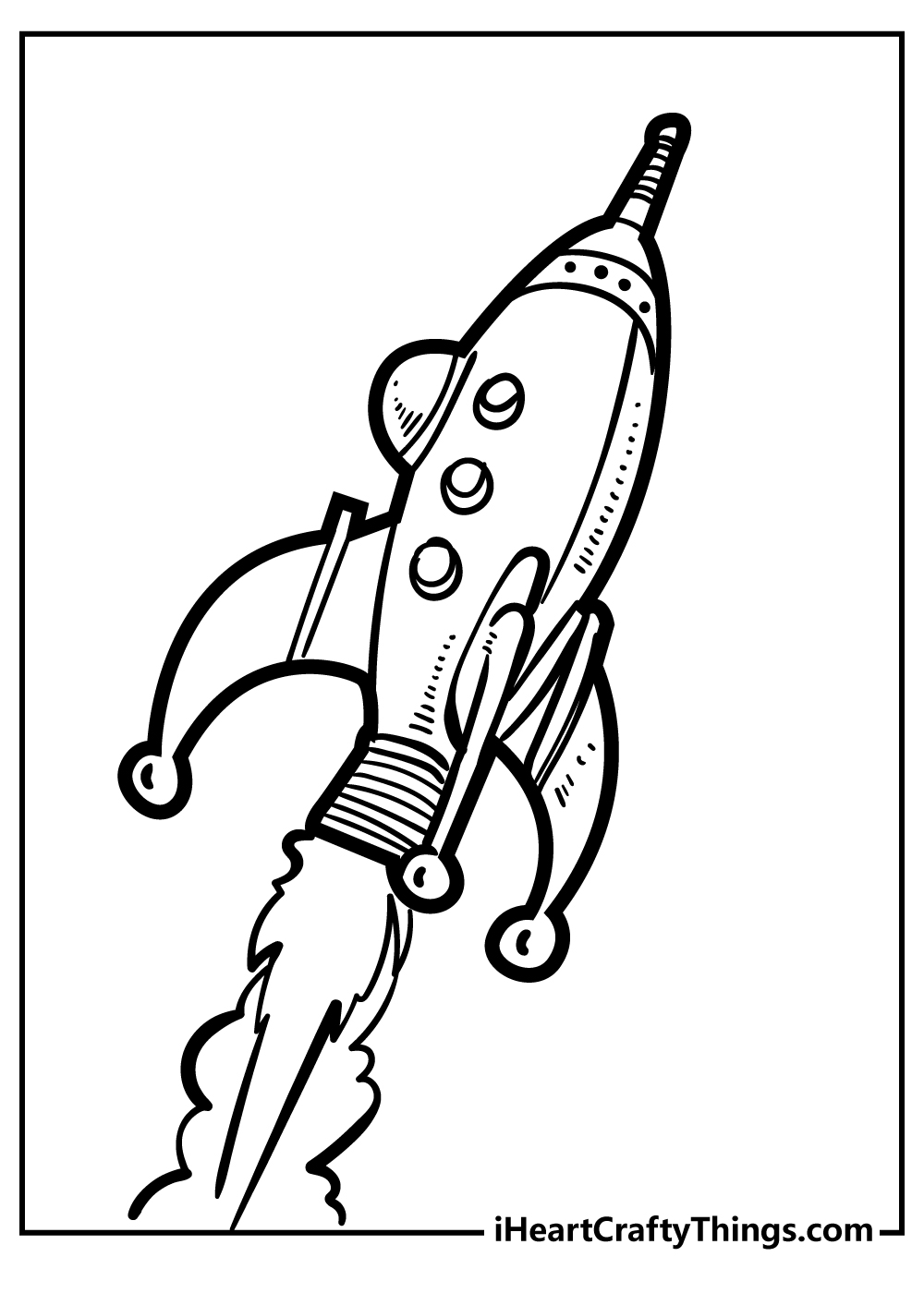 Printable rocket coloring pages free printables