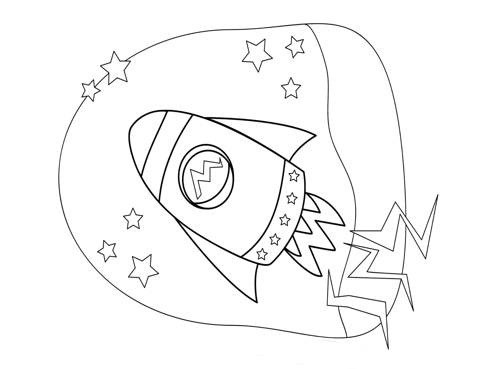 Free printable rocket ship coloring pages for kids