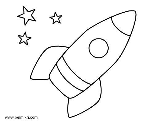 Premium Vector  Rocket ship isolated coloring page for kids