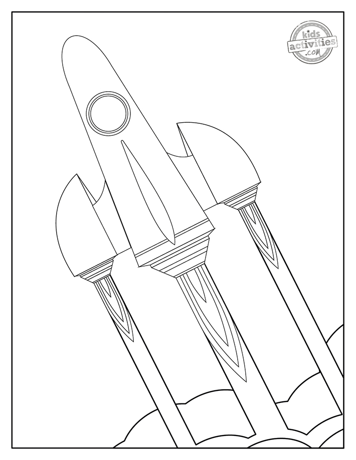 Free printable rocket coloring pages kids activities blog