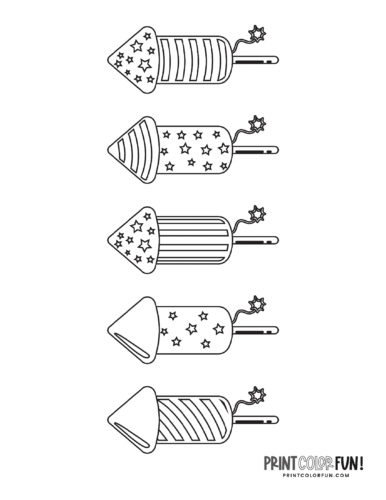 Fireworks coloring pages celebrate with free printables at