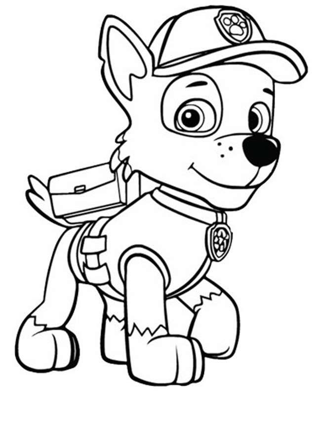 Paw patrol coloring pages â free printable coloring page