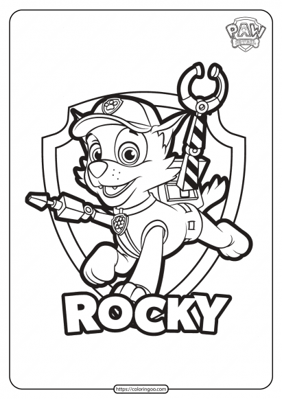 Paw patrol coloring pages free pdf printables