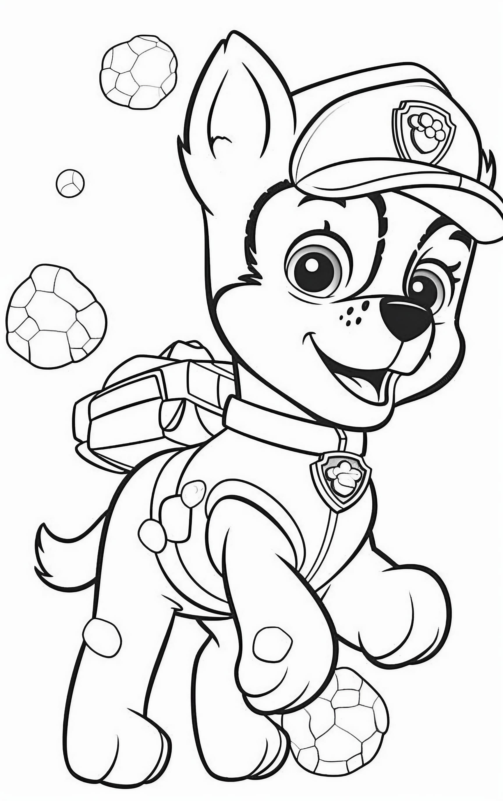 Paw patrol coloring pages for free printable