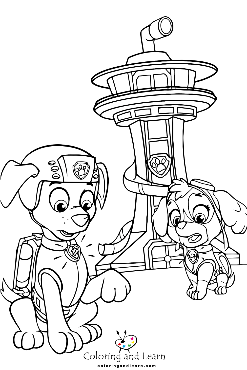 Paw patrol coloring pages