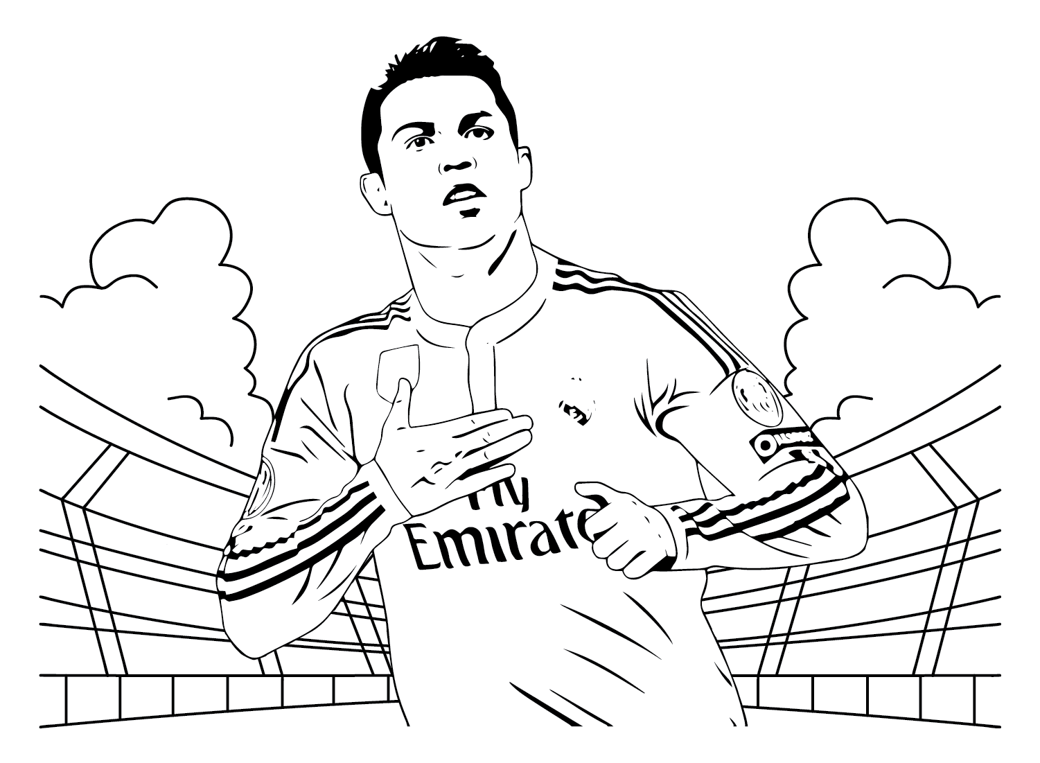 Cristiano ronaldo coloring pages