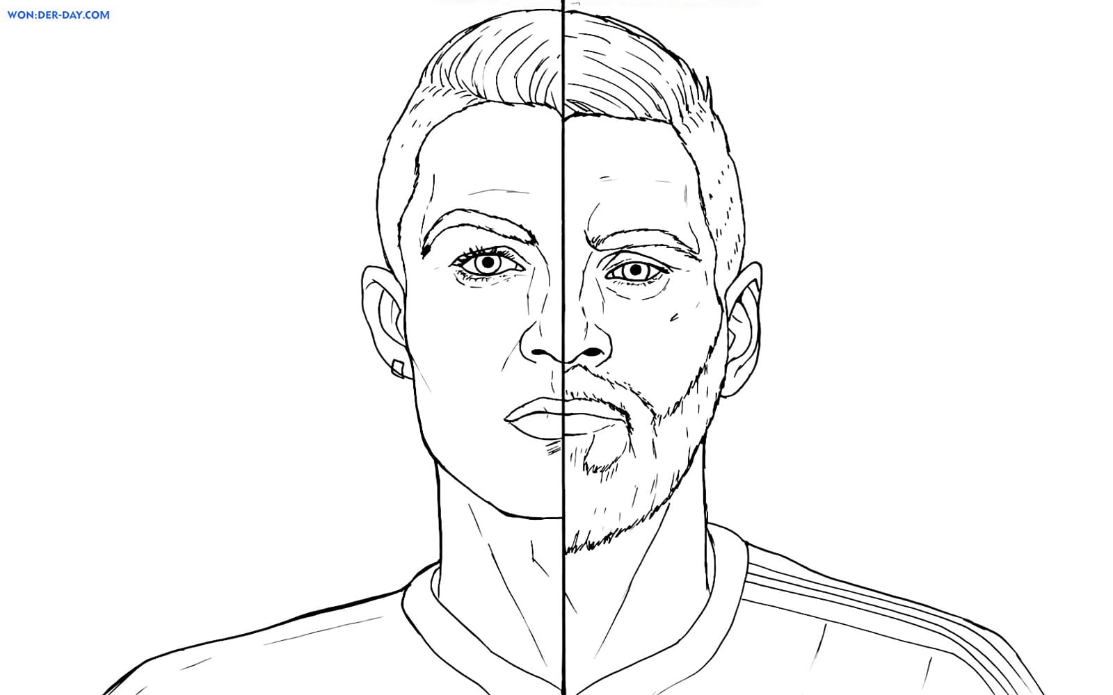 Cristiano ronaldo coloring pages wonder day â coloring pages for children and adults