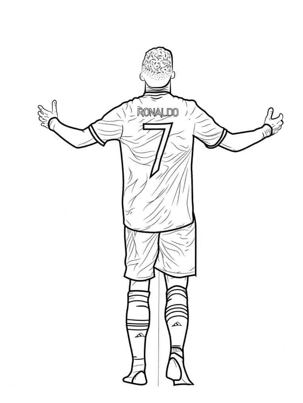 Cristiano ronaldo coloring pages