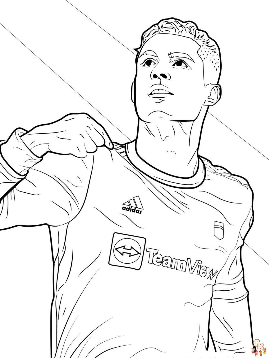 Ronaldo coloring pages
