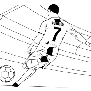 Cristiano ronaldo coloring pages printable for free download