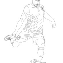 Soccer players coloring pages