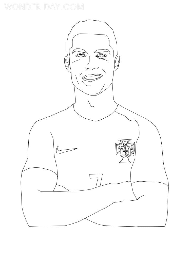 Cristiano ronaldo coloring pages wonder day â coloring pages for children and adults