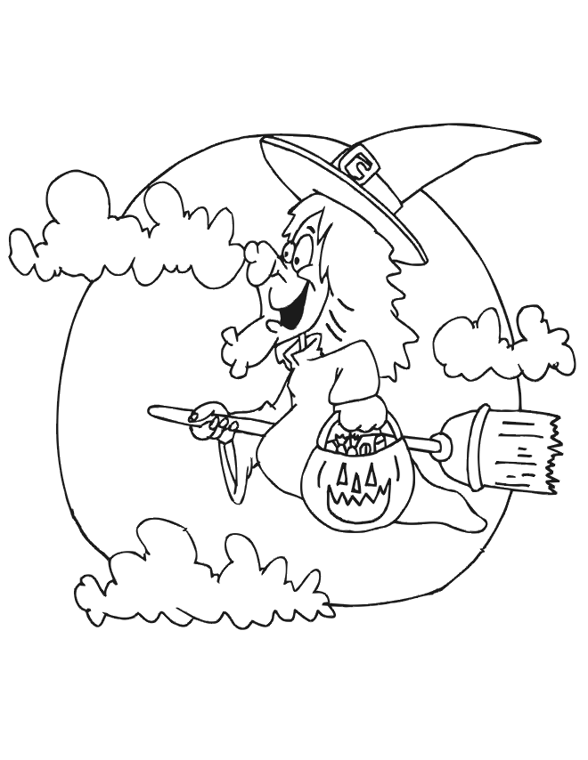 Witch coloring pages free printables for kids