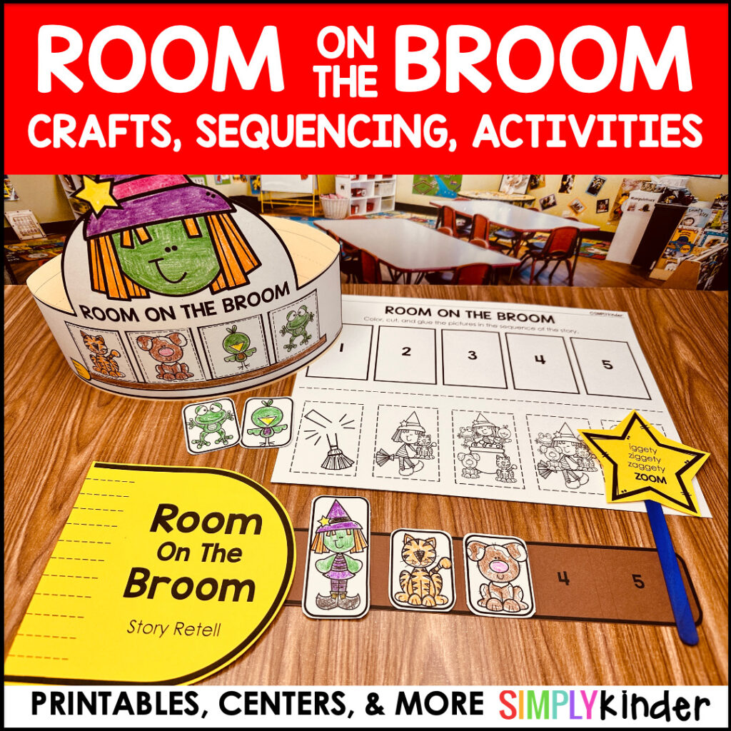 Room on the broom craft sequencing and activities