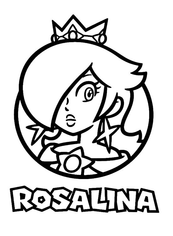 Rosalina coloring pages ideas coloring pages mario video game coloring pages for kids