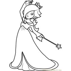 Rosalina coloring pages ideas coloring pages mario video game coloring pages for kids