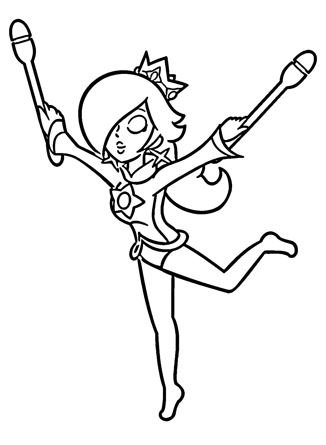 Gymnast rosalina coloring page