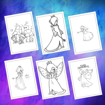 Printable rosalina coloring pages explore marios universe in color