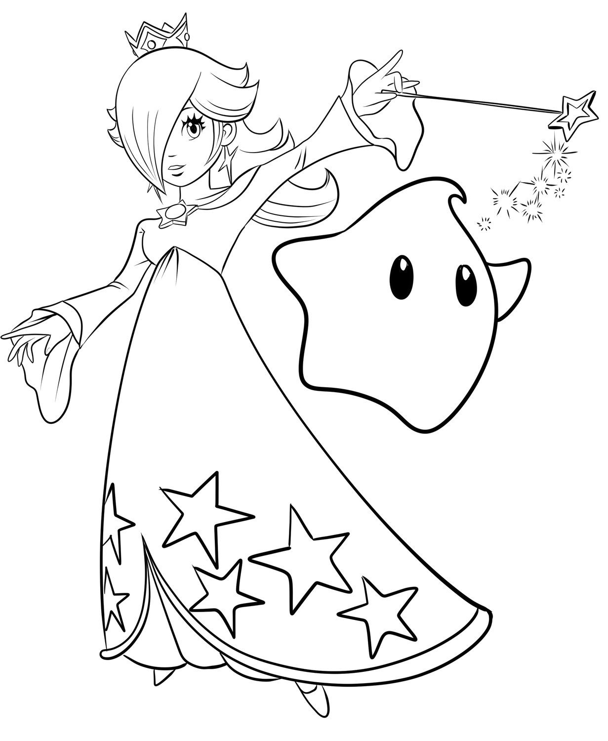 Rosalina coloring page