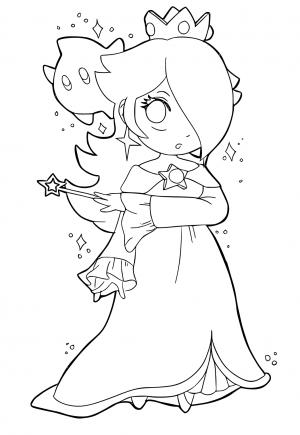 Free printable rosalina coloring pages for adults and kids