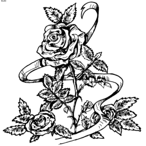Rose coloring pages printable for free download