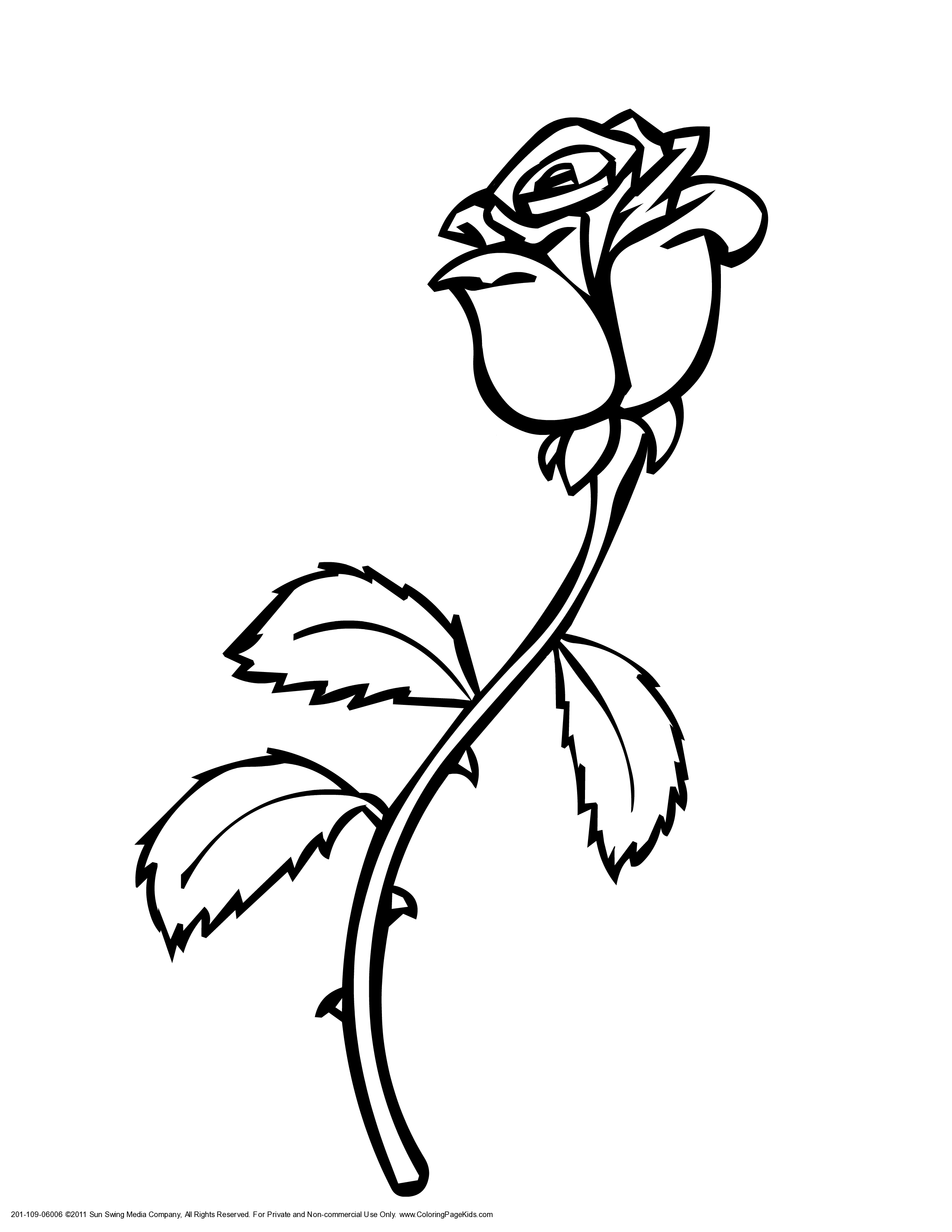 Rose coloring page rose coloring pages flower coloring pages roses drawing