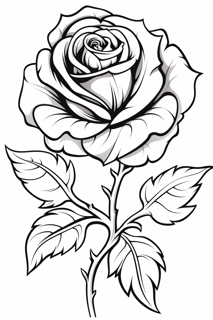 Rose coloring page ðñðððððº