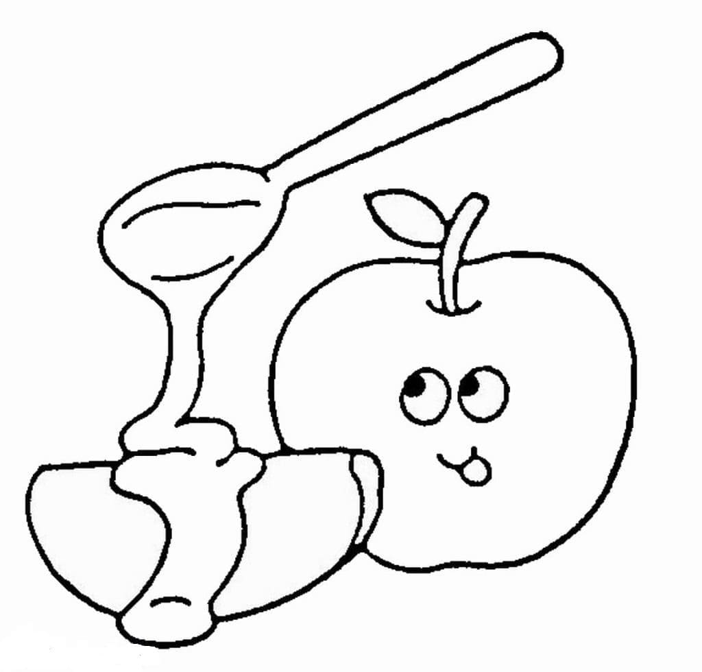 Rosh hashanah image coloring page