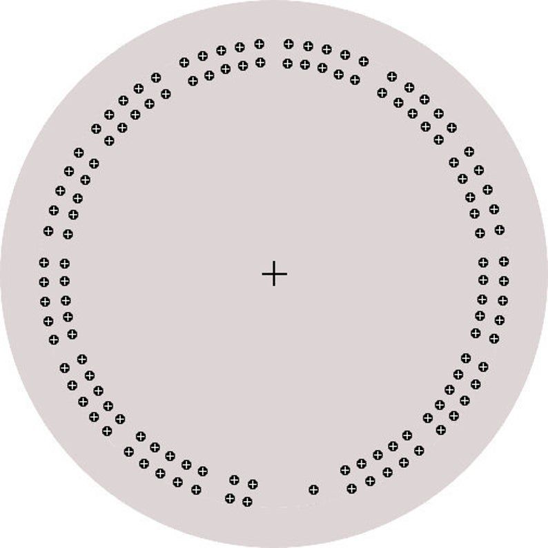 Round cribbage board template elegant design