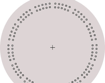 Round cribbage board template elegant design