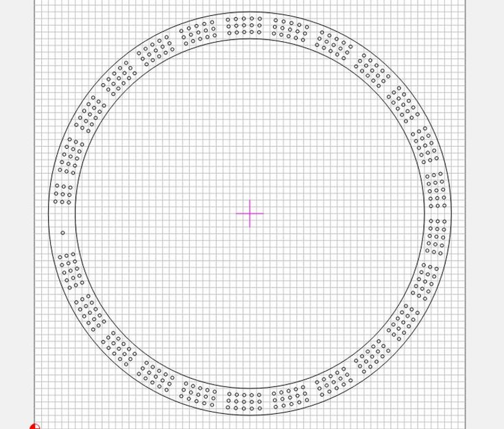 Round cribbage board