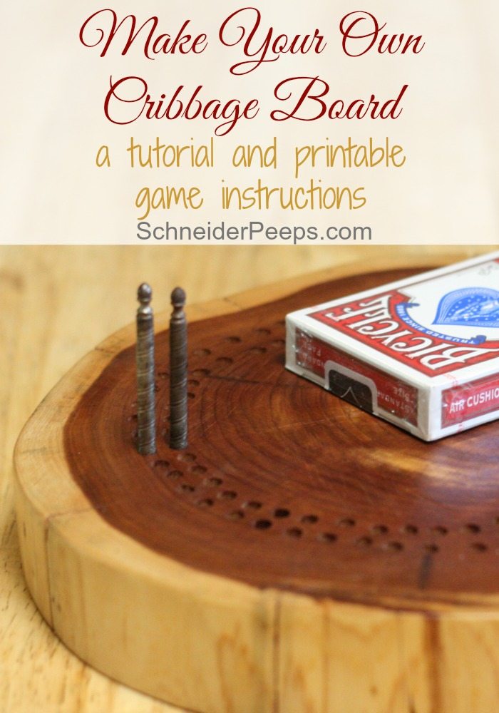 Make your own cribbage board