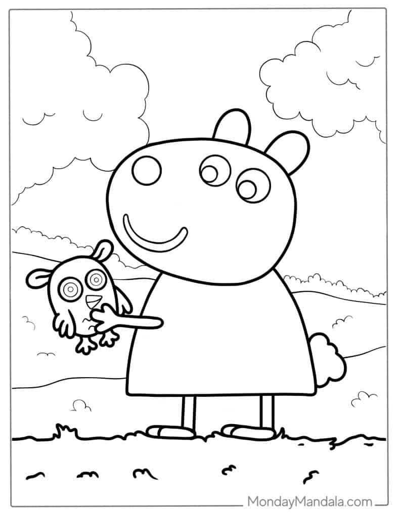 Sheep coloring pages free pdf printables