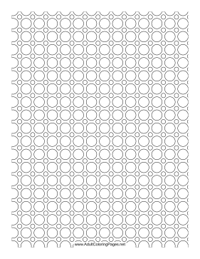 Circles coloring page