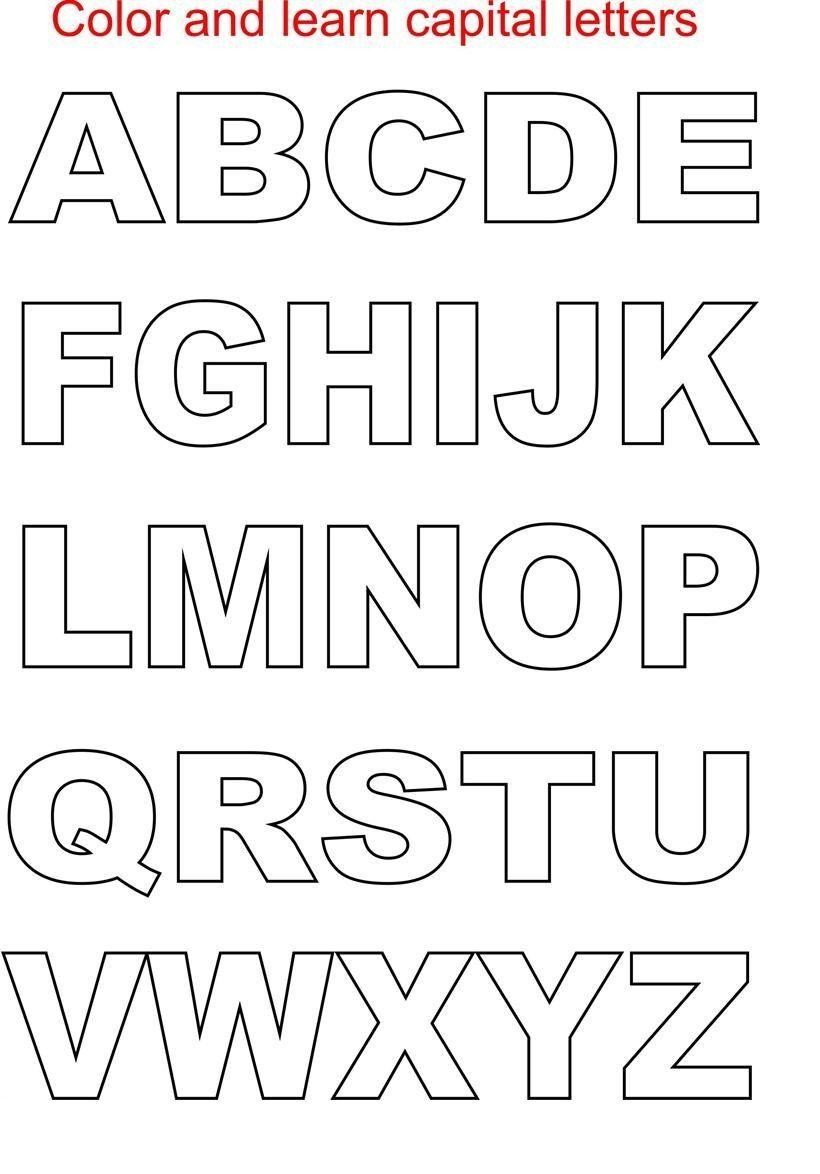 Free printable alphabet template for preschoolers