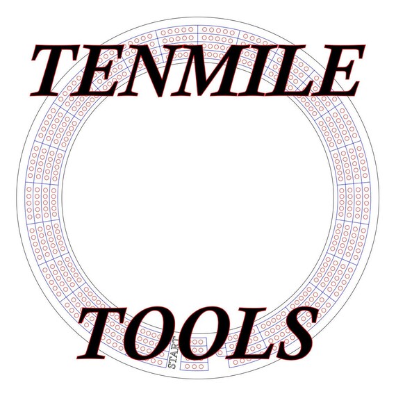 Track round cribbage board svg template files instant download