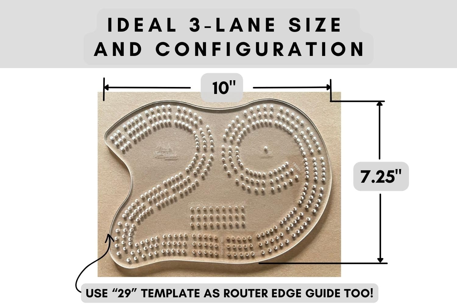 Design cribbage board template