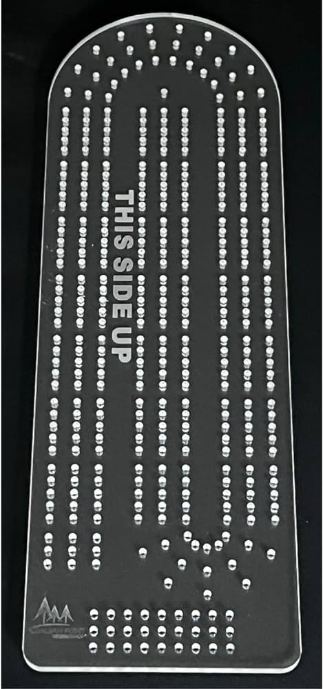 Cribbage board template