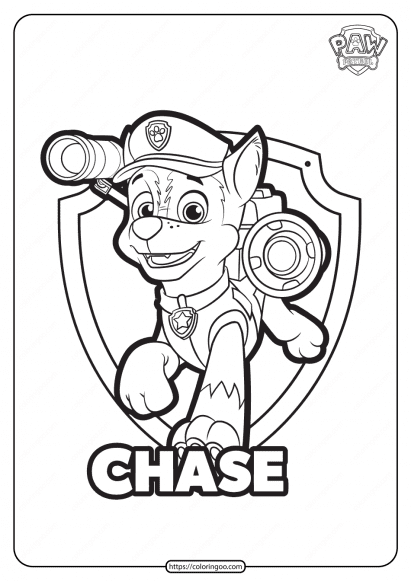 Paw patrol coloring pages free pdf printables