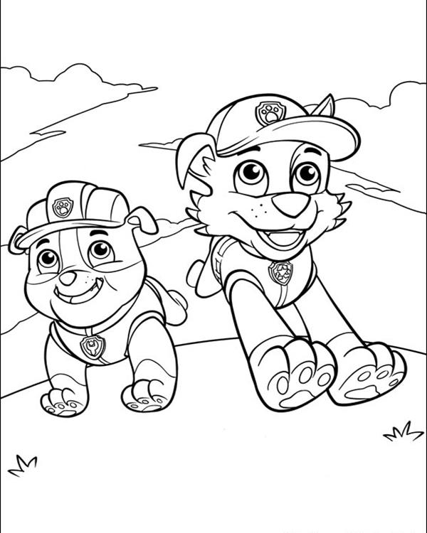 Paw patrol coloring pages