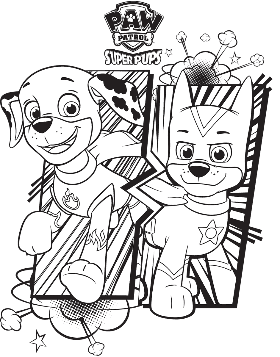 Cute paw patrol skye coloring pages free