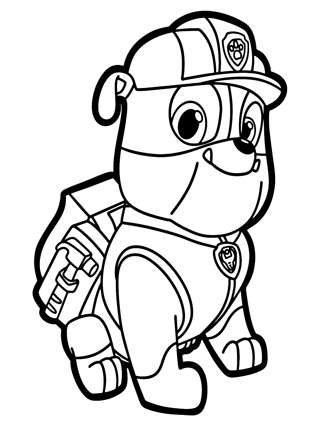 Rubble paw patrol coloring pages printable for free download