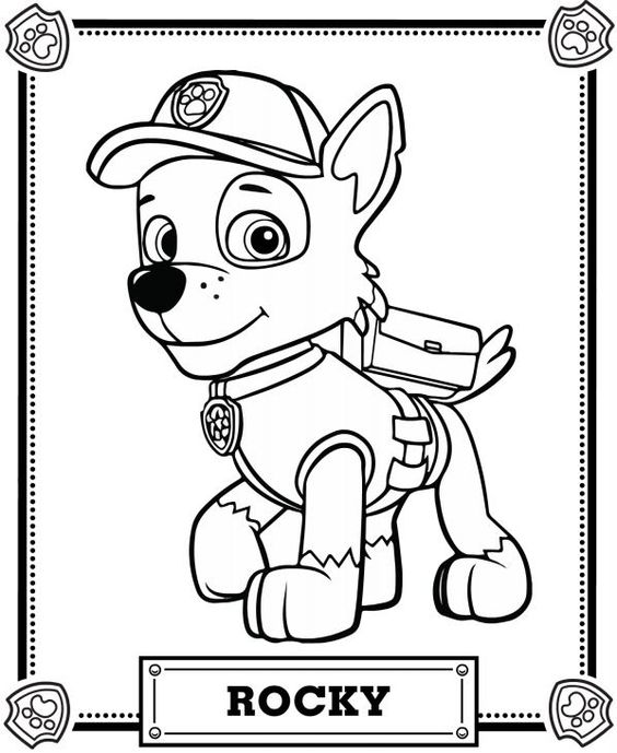 Paw patrol coloring pages